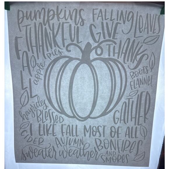 Bundle of Fall And Thanksgiving Heat Transfer Craft Making Tee T-Shirts New Gift - Picture 3 of 10